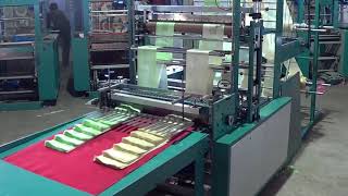 Plastic Bags Selling and Cutting Machine Double Decker type [upl. by Sioled]