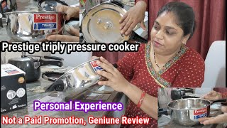 Prestige triply pressure cooker review 35 litre with spillage control lid triply pressure cooker [upl. by Squier50]