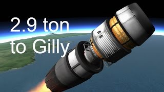 29 ton rocket to Gilly and back  KSP [upl. by Elleirb]