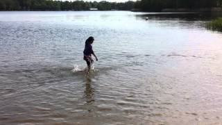 Brndha and briyan playing in Frensham pond [upl. by Liemaj978]