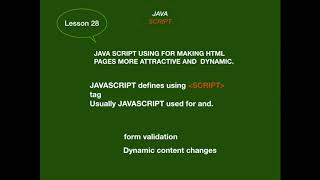 HTML and JavaScript 28  How to write first javascript program  Hello world in javascript [upl. by Swartz]