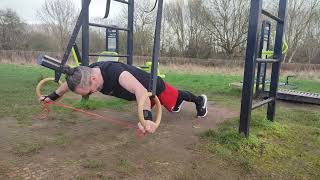 Gymnastics Rings Resistance Band Flye Tying Anterior And Posterior Chains Together [upl. by Rhetta]