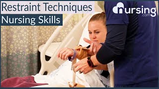 Restraint Application Techniques for Nurses [upl. by Nonnarb]