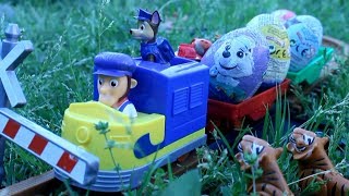 PATRULLA CANINA y el TREN de los HUEVOS GIGANTES PAW PATROL Patrulla de cachorros [upl. by Archibold]