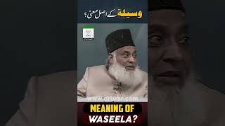 Waseela Ka Matlab Kya Hai  Meaning Of Waseela  Dr Israr Ahmed shorts [upl. by Hogle]