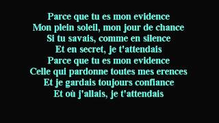 M Pokora  Mon Evidence Lyrics [upl. by Daffodil]