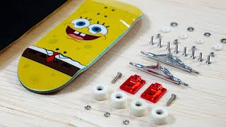 Assemble  Build a Sponge Bob Fingerboard 2021  Dream Build Best Brands [upl. by Miarfe123]