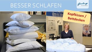 Individuelle Kopfkissen amp Daunendecken aus eigener Manufaktur  BettenGailing BietigheimBissingen [upl. by Nilatak]