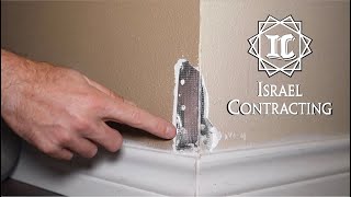 Sheetrock drywall Corner bead repair tutorial [upl. by Lancelot]