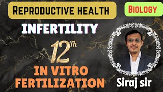 INFERTILITY CLASS 12 IVF ETINVITRO FERTILIZATION EMBRYO TRANSFER CLASS 12Siraj Farasta [upl. by Eidurt]