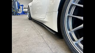 Nissan 370Z Side Splitter Installation  Skillardcom [upl. by Aronael]