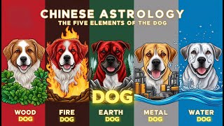 wood fire earth metal and water Dog Chinese Astrology [upl. by Pollak]