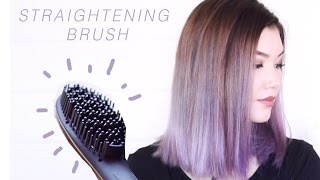 HOW TO USE A STRAIGHTENING BRUSH  demo [upl. by Melas661]