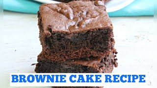 Quick amp Easy Brownie Cake Recipe  Simple Ingredients Brownie [upl. by Werra]