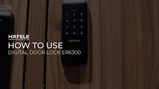 HOW TO USE DIGITAL DOOR LOCK ER6300 [upl. by Bevin]