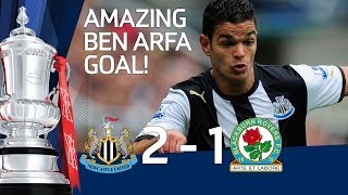 Ben Arfa Wonder Goal for Newcastle 21 Blackburn  Official Highlights and Goals FA Cup 3rd 070112 [upl. by Serena135]