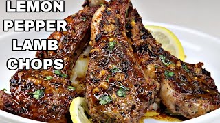 Lemon Pepper Lamb Chops Recipe [upl. by Ecnaiva]