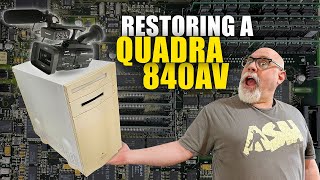 Restoring and video editing with a Macintosh Quadra 840AV [upl. by Nnylarat]