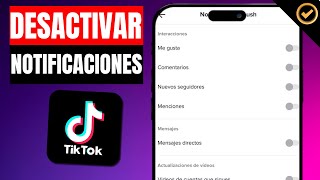 Como DESACTIVAR NOTIFICACIONES de TIKTOK  Paso a Paso [upl. by Fougere]