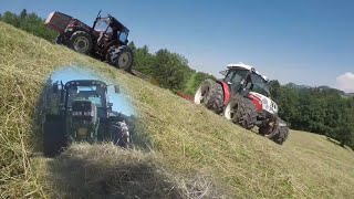 Heuernte 2020 in Österreich  Steyr  Fiat Agri  John Deere  Krone  Pöttinger  hay harvest [upl. by Patman]