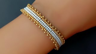 Easy Jewelry Making For BeginnersBraceletSeed Beads Jewelry Useful amp Easy [upl. by Audsley]