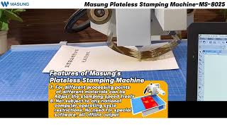 MASUNG MS8025 Plateless Digital Hot Stamping Machinehot stamping machines [upl. by Notecnirp]