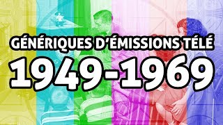 Génériques démissions télé de 1949 à 1969 en français [upl. by Garceau694]