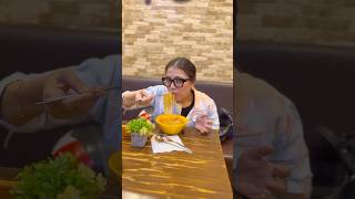 Paheli bar khayi Korean Ramyeon🍜 woh vi korean Restaurant pe🤨 shorts minivlog dailyvlog [upl. by Kcira1]