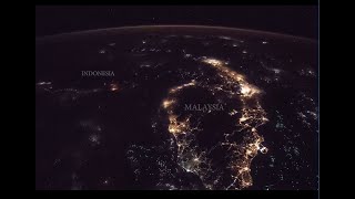 NASA ISS Melintasi Malaysia Indonesia Australia Waktu Malam Video NASA Dari Angkasa [upl. by Calisa478]