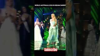 Miss world Australia 2024 in saree trending missworld missworld2024 australia trendfashion [upl. by Also]