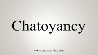 How To Say Chatoyancy [upl. by Trude]