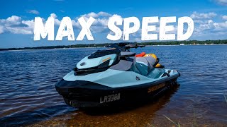 SeaDoo Wake 170 max speed test [upl. by Lehsar385]