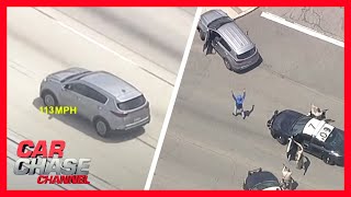 Wild LA Car Chase Car reaches speeds over 100 MPH  Car Chase Channel [upl. by Farrell]