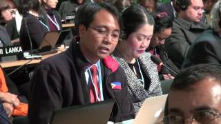 In Tearful Amazing Speech Philippines Climate Delegate Announces Hunger Strike [upl. by Hsatan957]