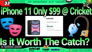 iPhone 11 99 Cricket Wireless Worth The Catch TCL 30 V 5G Unboxing [upl. by Bo752]