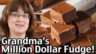 How To Make Grandma’s Million Dollar Fudge  BEST Easy Fudge Recipe [upl. by Raina228]