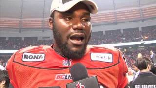 CFL 99th Grey Cup Emotional PostGame Interview with Khalif Mitchell [upl. by Nagard884]