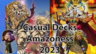 Casual Series  Amazoness Deck List 2023 [upl. by Ahsikyt265]