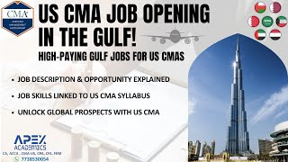 Top Gulf Job Openings for US CMAs  HighPaying Opportunities [upl. by Doraj]