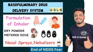 Formulation of Inhalers  dry powder and metered dose  nasal sprays  nebulizers  Nasopulmonary [upl. by Corliss]