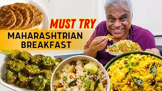 Authentic Maharashtrian Breakfast You Must Try in Mumbai with Ashish Vidyarthi 🤤😍 [upl. by Rawdon243]