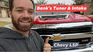 Banks Tuner and Intake install on L5P Duramax Chevy [upl. by Buffum]