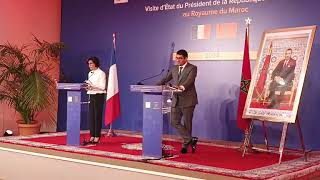 Point de presse des ministres de la Culture Mehdi Bensaid et Rachida Dati [upl. by Astrid]