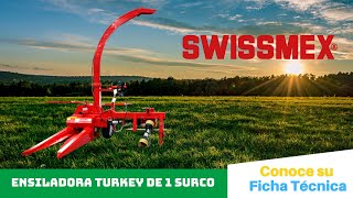 ENSILADORA Turkey de 1 SURCO  SWISSMEX🌽🔴 [upl. by Gniliem]