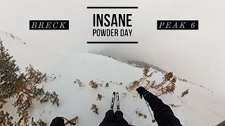 Insane Powder Day off Peak 6 at Breckenridge skiing [upl. by Benjamin]