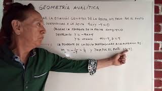 Geometría Analítica Perpendicularidad entre rectas [upl. by Ahsielat]