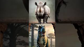 Dinosaur Vs rhinoceros vs Lion tiger Grizzly bear Polar bear animals [upl. by Rexanna]