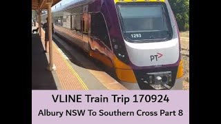 VLINE Albury NSW To Southern Cross 170924 Part 8 Trains VLINE WindowView Travel [upl. by Clarabelle]