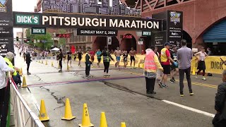 Pittsburgh Marathon Finish Line 9 AM to 930 AM [upl. by Eerased340]