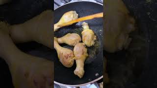 Chicken ❤️🍗 legs 🦵 frying food shorts [upl. by Newnorb]